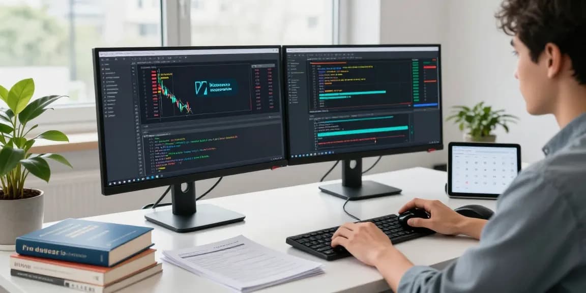 使用农产品WebSocket推送接口的金融应用开发环境,开发者专注于实时外汇数据和经济日历的编程。